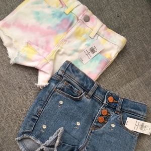 TWO Pairs of Denim Shorts for Toddlers! Size 2T. Brand New w Tags! Both for 25